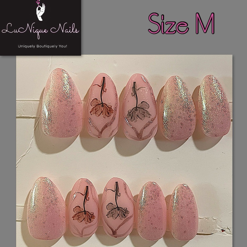 PRICE DROP! Host Pick* 4/25/2025-Together We Posh Party Floral Touch Press Ons